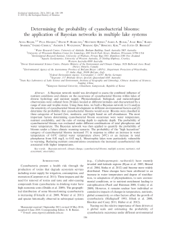 Determining the probability of cyanobacterial blooms