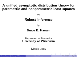 A unified asymptotic distribution theory for parametric and