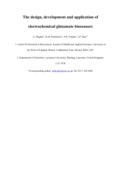 Biosensors based on glutamate oxidase