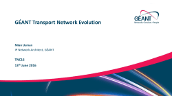The IP/MPLS network - TNC16