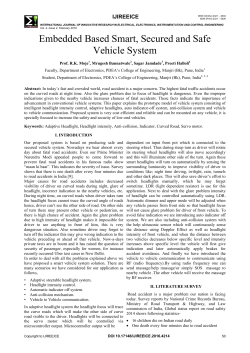 Embedded Based Smart, Secured and Safe Vehicle System