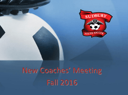 Coaches Meeting Fall 2016 latest
