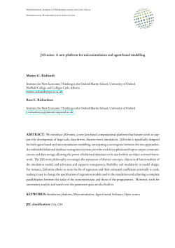 JAS-mine: A new platform for microsimulation and agent