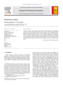 Realization utility - Princeton University