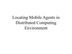 Locating Mobile Agents in Distributed Computing Environment