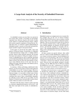 A Large-Scale Analysis of the Security of Embedded