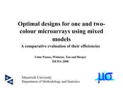 Optimal designs for one and two-colour microarrays using mixed