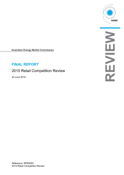 2015 Retail Competition Review