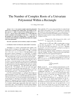 The Number of Complex Roots of a Univariate Polynomial Within a
