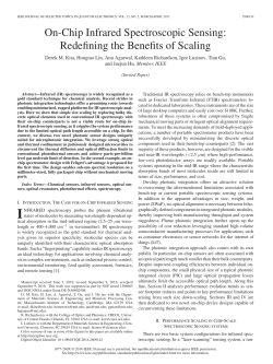 On-Chip Infrared Spectroscopic Sensing: Redefining the