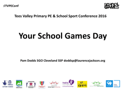 School Games Day - Tees Valley Sport