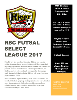 Futsal is very fast-paced and forces the children into decision