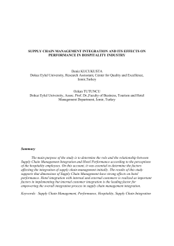 supply chain management integration and its effects on performance