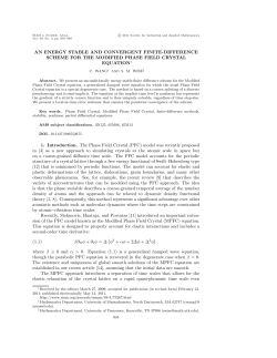 AN ENERGY STABLE AND CONVERGENT FINITE