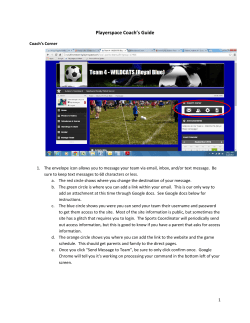 Playerspace Coach`s Guide