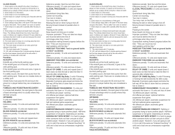 CLOCK RULES Penalties KICKOFFS Kickoffs