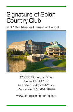 2017 Member Tournament Booklet