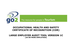 Element 1: Management and Leadership Commitment