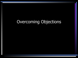 Overcoming Objections Game