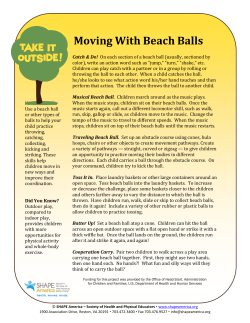 Moving With Beach Balls - SHAPE America Membership