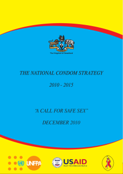 The National Condom Strategy 2010-2015