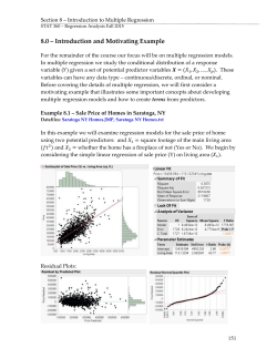 Introduction to Multiple Regression