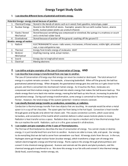 Energy Target Study Guide