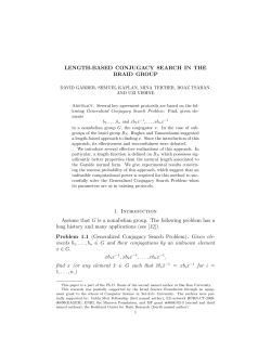 LENGTH-BASED CONJUGACY SEARCH IN THE BRAID GROUP 1