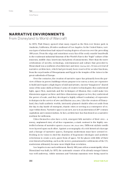 NARRATIVE ENVIRONMENTS from disneyland to World of Warcraft