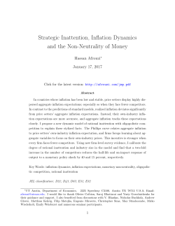 Strategic Inattention, Inflation Dynamics and the Non