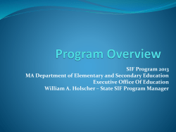 State SIF Program Manager