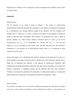 Estimating HIV incidence, time to diagnosis, and the undiagnosed