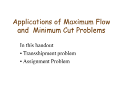 Applications of Max Flow