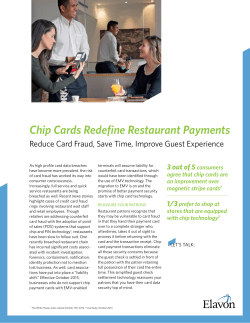 Chip Cards Redefine Restaurant Payments