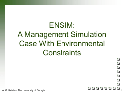 ENSIM - Terry College of Business