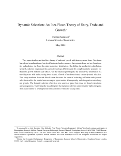 Dynamic Selection: An Idea Flows Theory of Entry, Trade and Growth