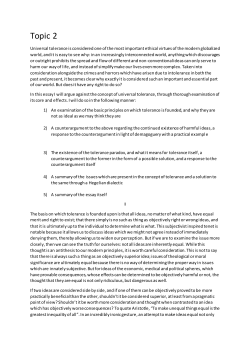 Topic 2 - International Philosophy Olympiad