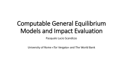 Computable General Equilibrium Models and Impact Evaluation
