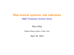 Risk-neutral systemic risk indicators