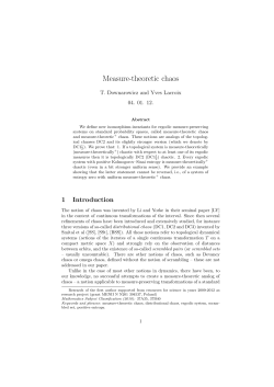 Measure-theoretic chaos