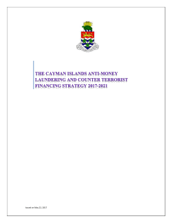 AML-CFT Strategy &ndash; 22 May 2017