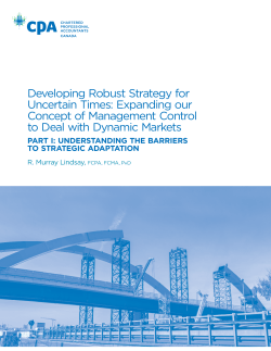 Developing Robust Strategy for Uncertain Times