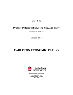 Product Differentiation, Firm Size, and Entry