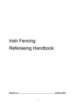 Irish Fencing Refereeing Handbook