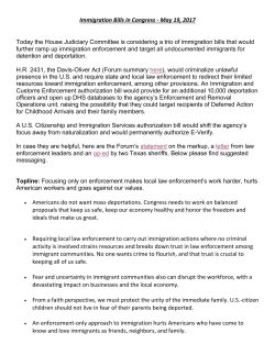 Immigration Bills in Congress