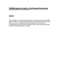 OSSIM-Agents Inside a Distributed Enterprise