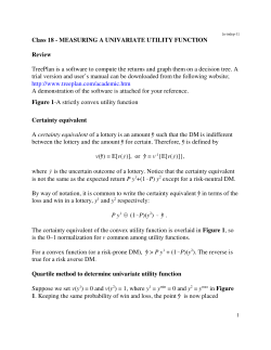 Figure 1-A strictly convex utility function Class 18