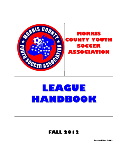 league handbook - Morris County Youth Soccer Association