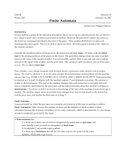 Finite Automata