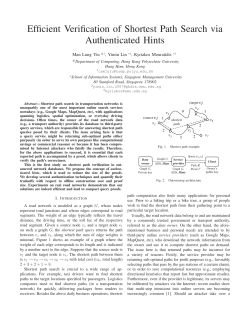 Efficient Verification of Shortest Path Search via Authenticated Hints
